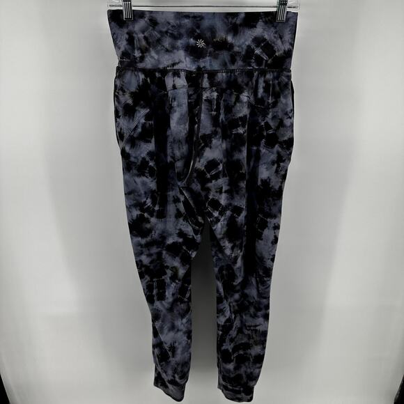 Athleta Salutation Jogger Printed Pockets UPF 50+ Powervita High Waist Calypso S - Picture 7 of 7